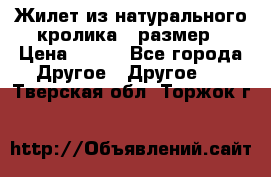 Жилет из натурального кролика,44размер › Цена ­ 500 - Все города Другое » Другое   . Тверская обл.,Торжок г.